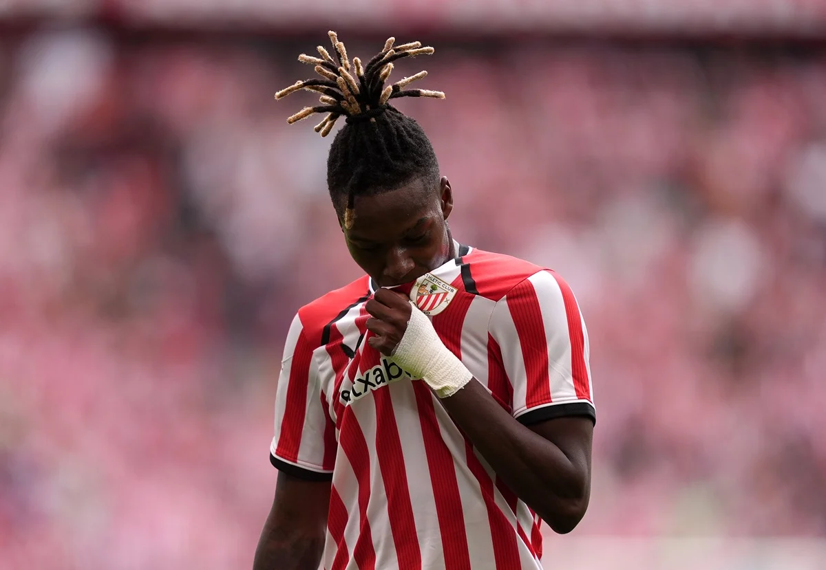 Nico Williams marcó ante Atlético de Madrid su primer gol en la temporada