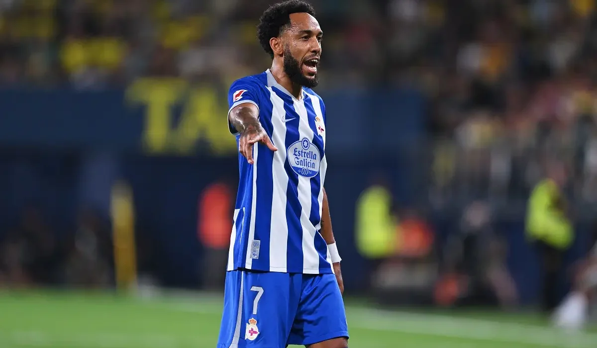 Pésima noticia en el Deportivo La Coruña: Aubameyang, baja por dos meses por lesión