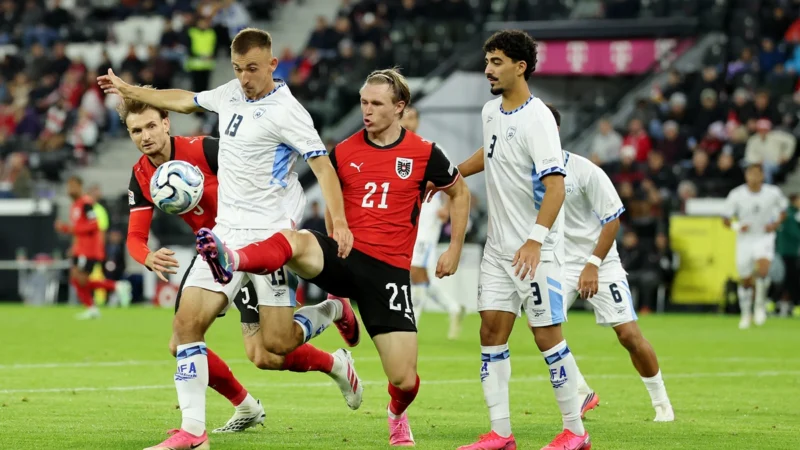 Austria e Israel empataron en el inicio de la Liga B de la UEFA Nations League