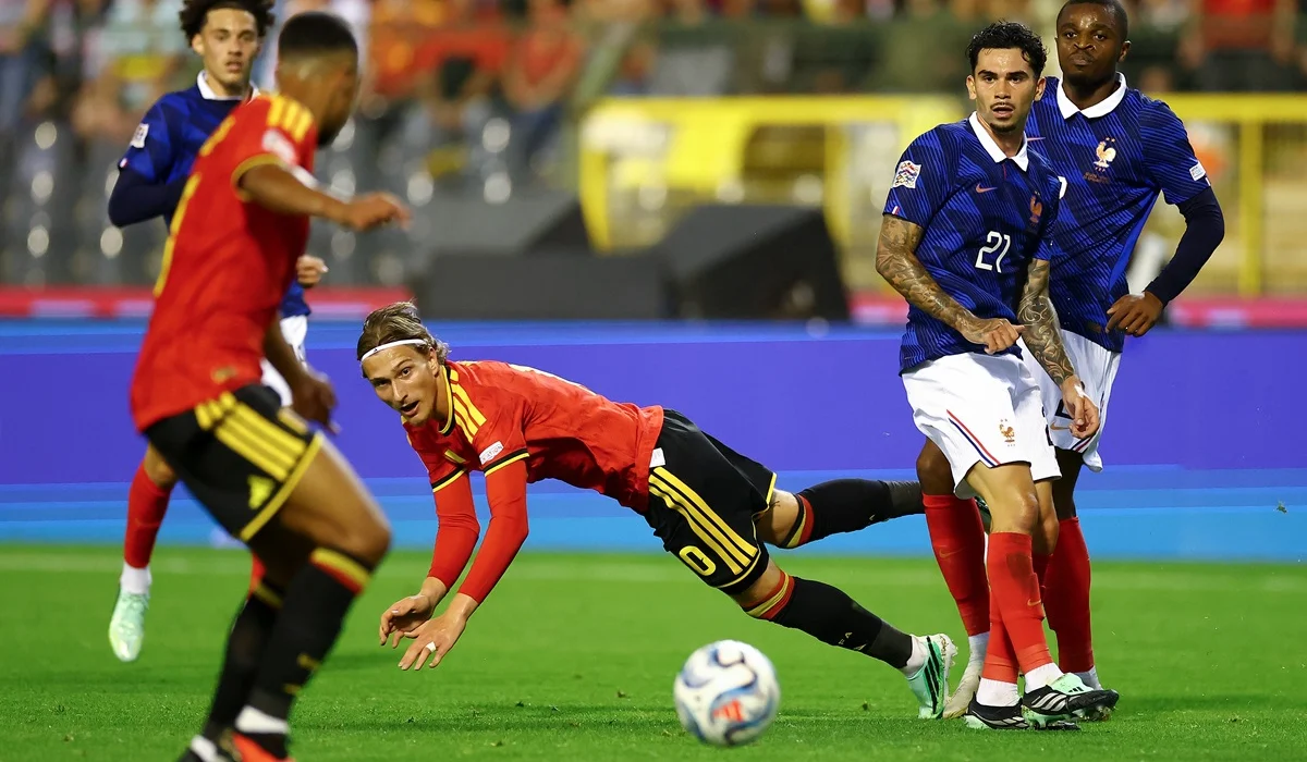 Francia le ganó un partidazo a Bélgica con golazo de Olise
