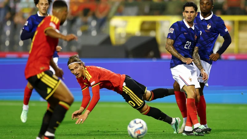 Francia le ganó un partidazo a Bélgica con golazo de Olise