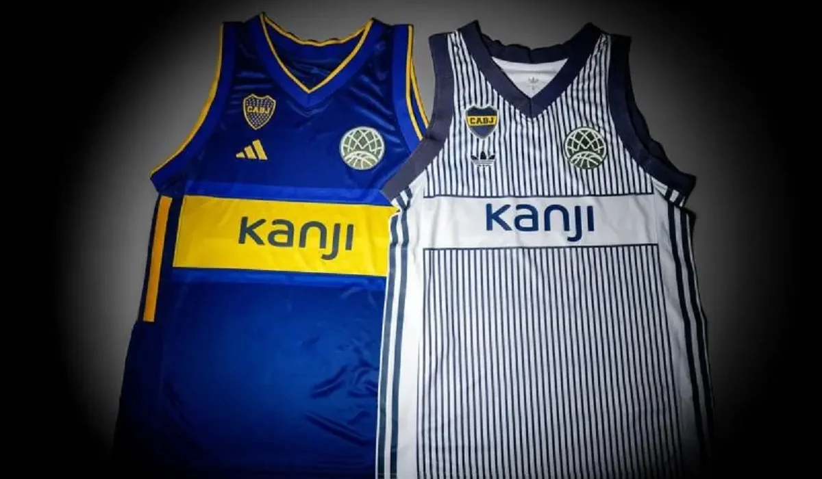 Boca presentó las nuevas camisetas del equipo de Básquet, con diseño idéntico a las de fútbol