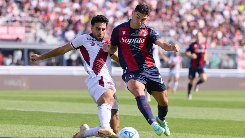 Al Bologna se le escapó el triunfo ante Torino y sigue sin ganar en la Serie A