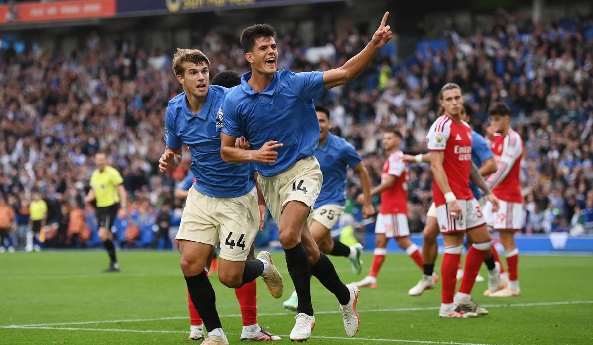 El sorprendente Brighton goleó a Arsenal tras eliminar a Manchester United y lo dejó sin invicto