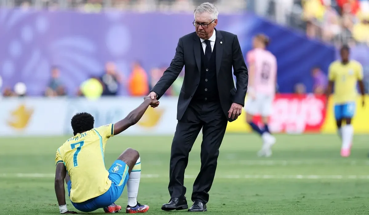 La formación del Brasil de Ancelotti contra Australia con Vinicius y Raphinha como abanderados