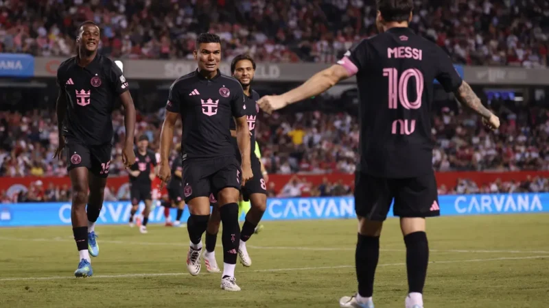 Casemiro, en llamas: tercer gol seguido en Inter Miami con nueva asistencia de Messi
