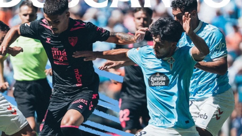 Celta no lo cerró y Málaga rescató un punto en Balaídos: los dos siguen sin ganar en La Liga