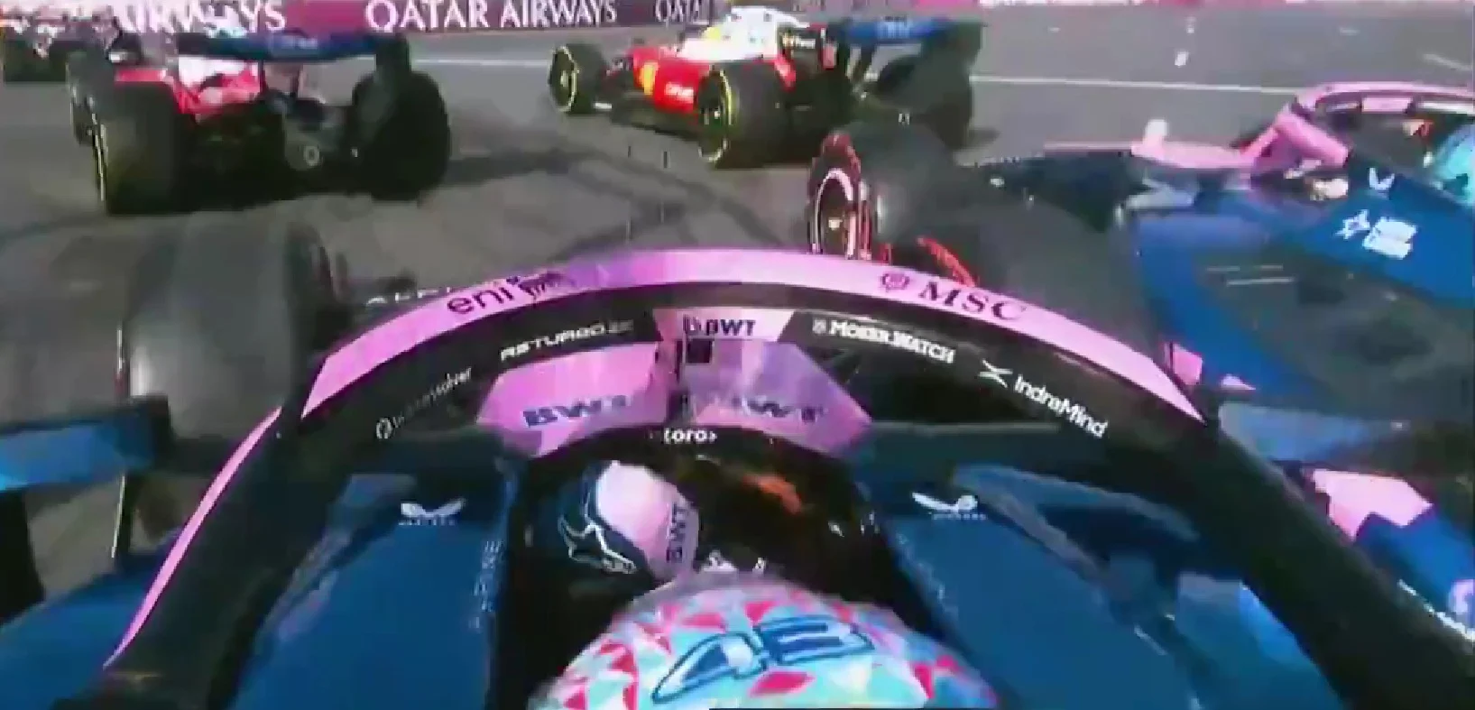 Gasly estalló tras la mala maniobra de Colapinto y Franco pidió disculpas por radio: “Perdón a todos”