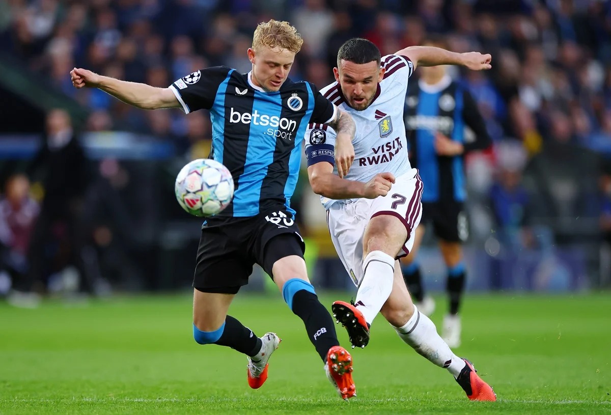 Aston Villa le ganó al Brujas un verdadero partidazo de Champions League