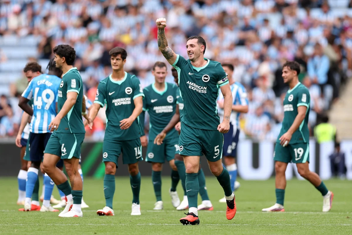 Brighton goleó a Coventry City en otra notable actuación ofensiva