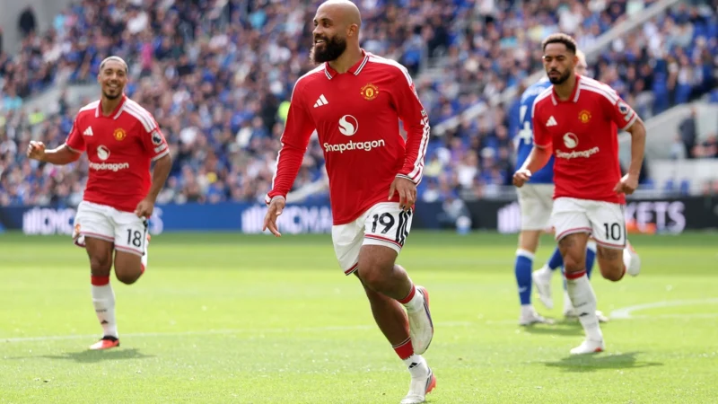 Manchester United quebró a Everton con un golazo de Bryan Mbeumo