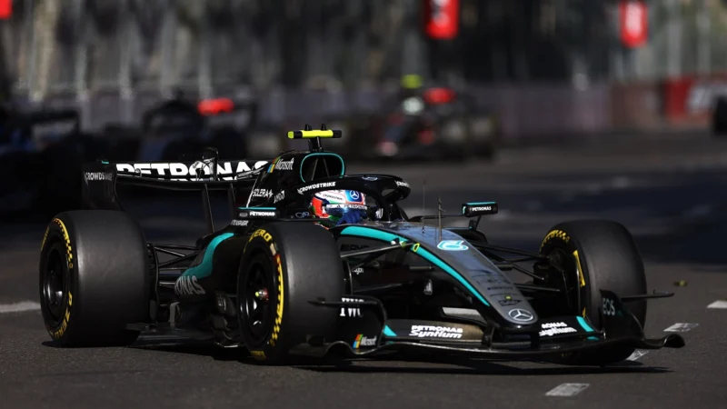 Kimi Antonelli ya superó a Colapinto y está noveno en Baku
