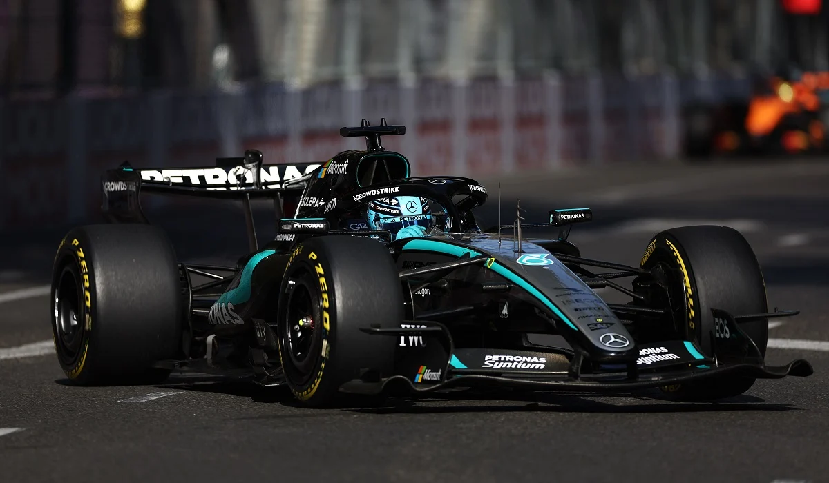 Russell ganó en Baku en una carrera donde Colapinto chocó a Gasly