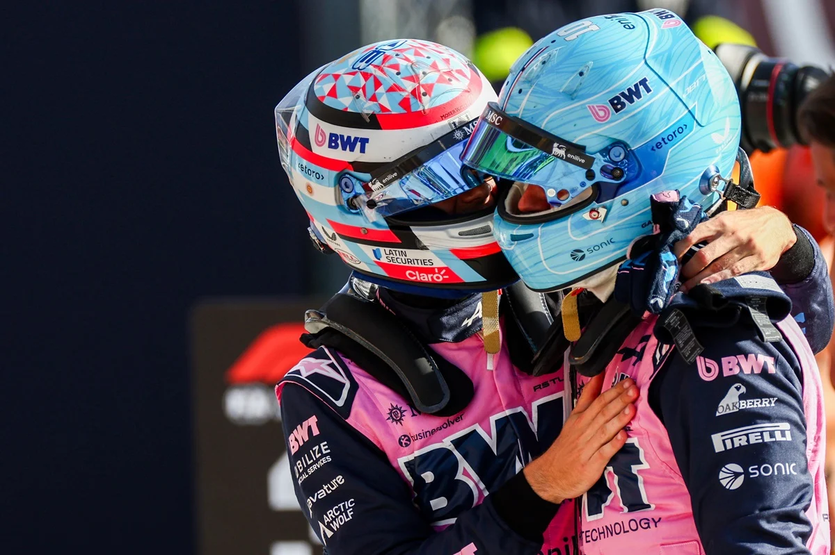 El abrazo de Colapinto y Gasly tras la gran qualy en Monza