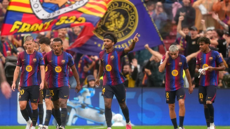 Karim Adeyemi marcó un golazo para Barcelona ante Feyenoord