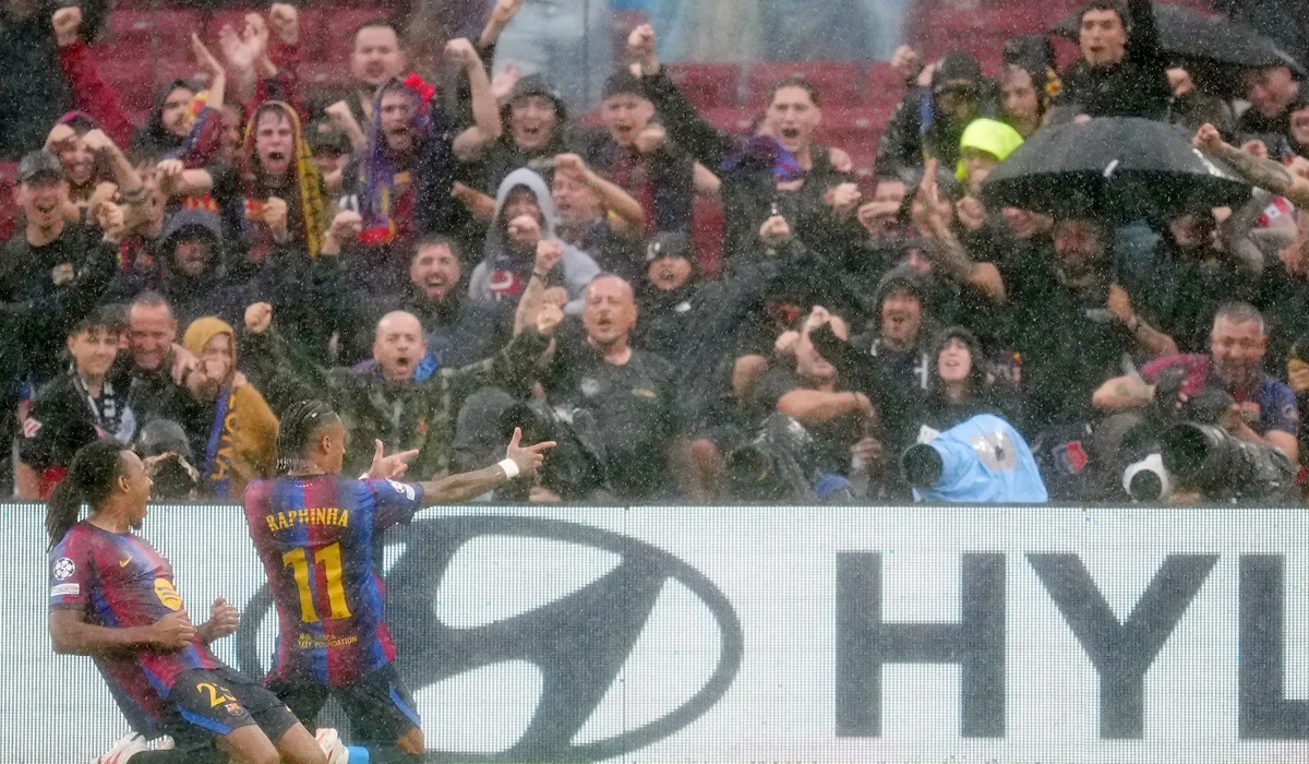 Raphinha anotó un gol coreográfico con Barcelona por Champions League