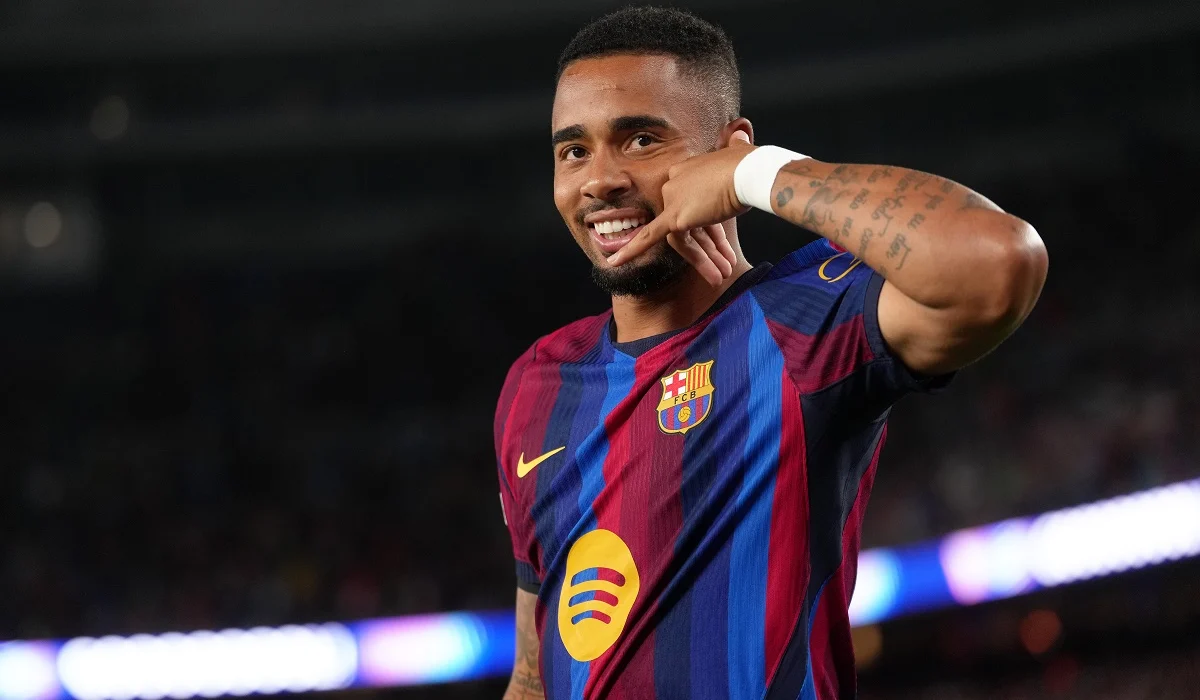 Gabriel Jesús convirtió en Champions League su primer gol para el Barcelona