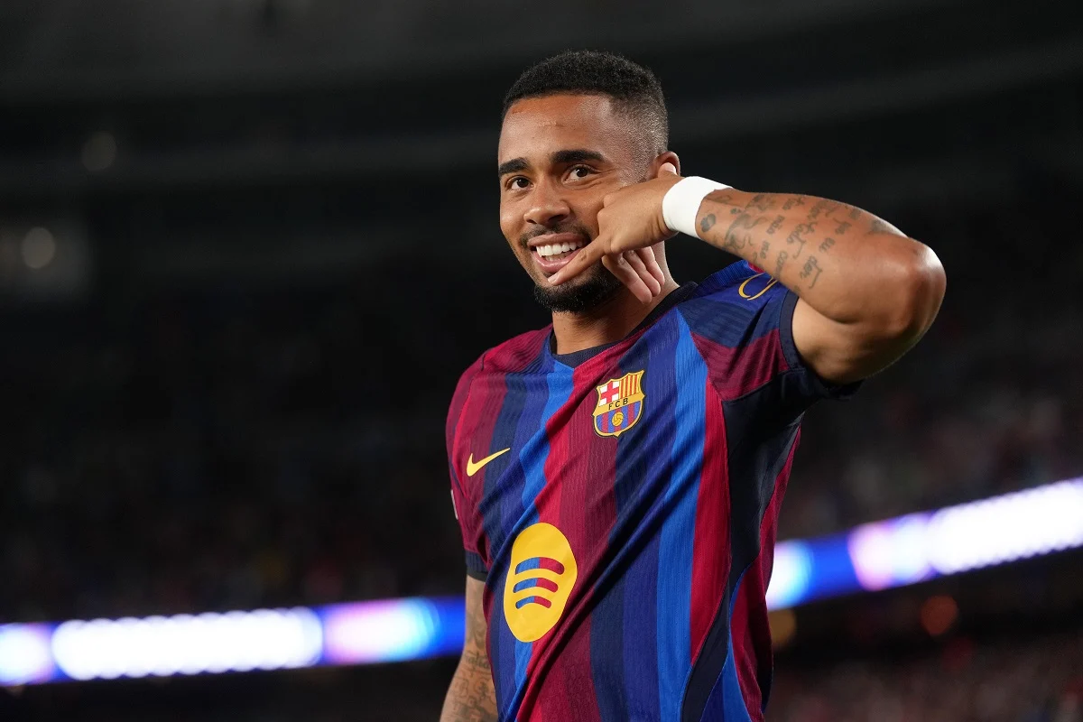 Gabriel Jesús convirtió en Champions League su primer gol para el Barcelona