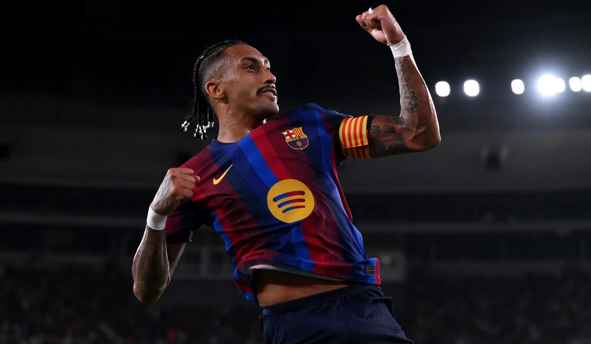Raphinha marcó para Barcelona y lleva 7 goles en 6 partidos de La Liga
