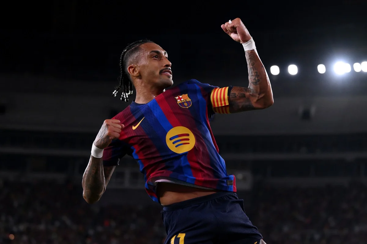 Raphinha marcó para Barcelona y lleva 7 goles en 6 partidos de La Liga