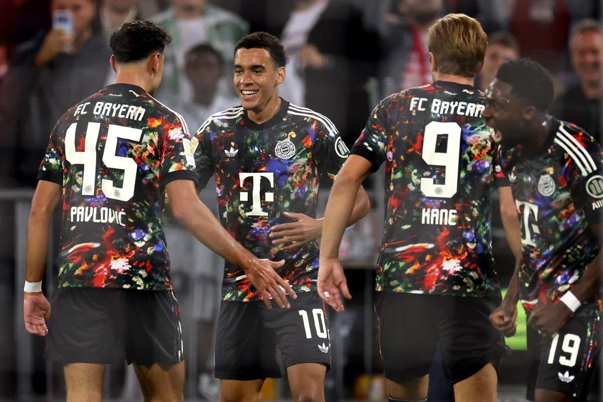 Jamal Musiala igualó a Kingsley Coman en la tabla de goleadores del Bayern Munich