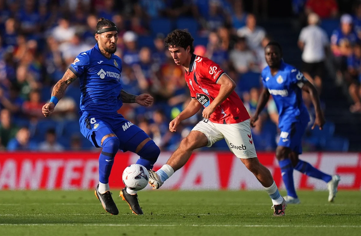 Getafe y Celta empataron 1-1 en el Coliseum