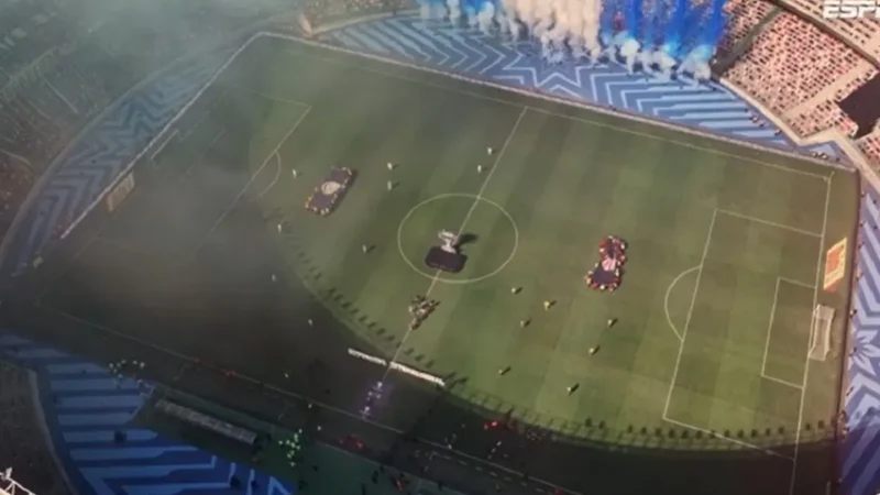 El desorden de la Supercopa Internacional: fuegos artificiales interrumpieron el himno nacional