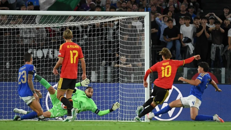 Italia perdió con Bélgica e inició un ciclo nuevo con frustraciones viejas en el Olímpico de Roma