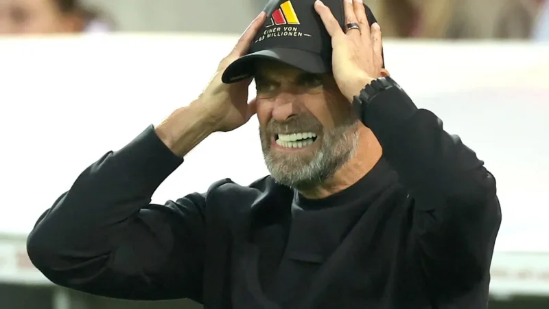 Jürgen Klopp firmó el peor arranque de un entrenador en toda la historia de la Selección de Alemania