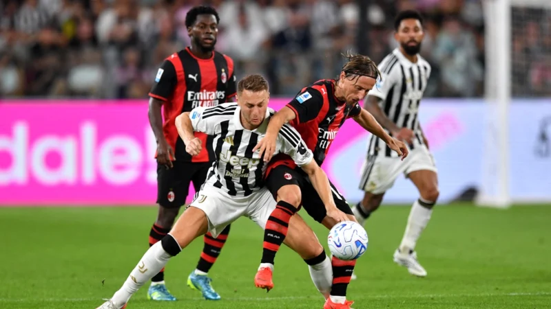 Juventus fue más pero solo empató con Milan en el clásico