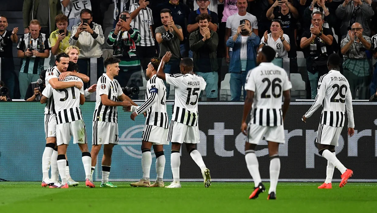 Juventus armó un festival de goles en su debut triunfo por Europa League