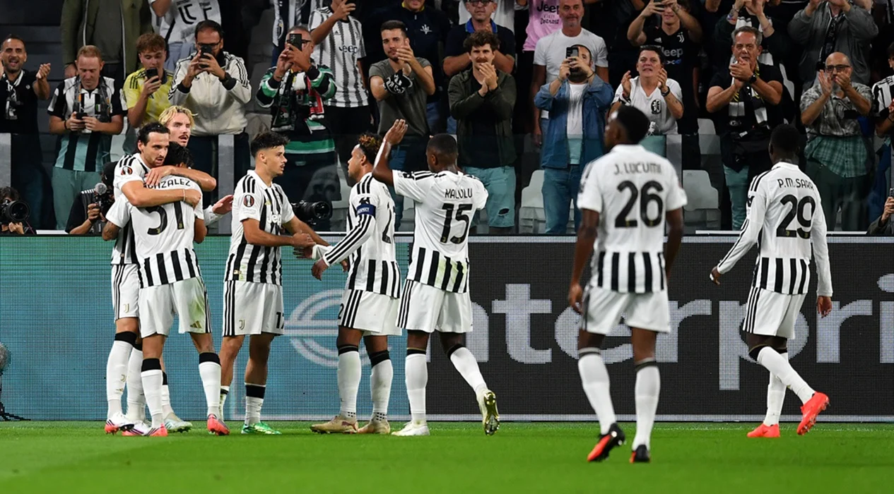 Juventus armó un festival de goles en su debut triunfo por Europa League