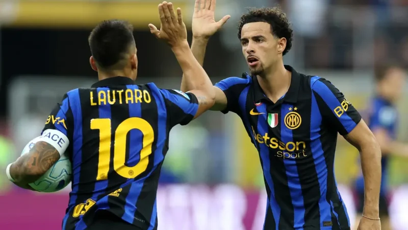 Lautaro Martínez descontó para Inter ante Napoli y marcó su primer gol de la temporada