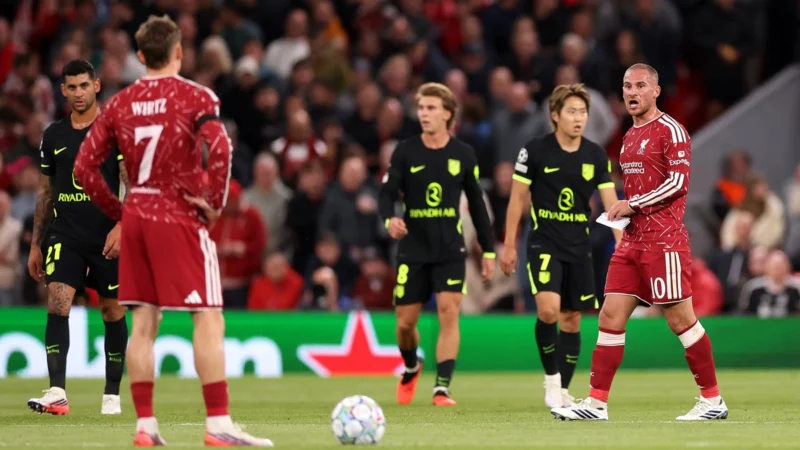 Alexis Mac Allister marcó para Liverpool ante Atlético Madrid por Champions