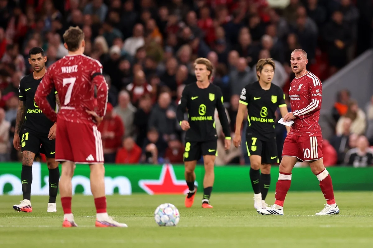 Alexis Mac Allister marcó para Liverpool ante Atlético Madrid por Champions