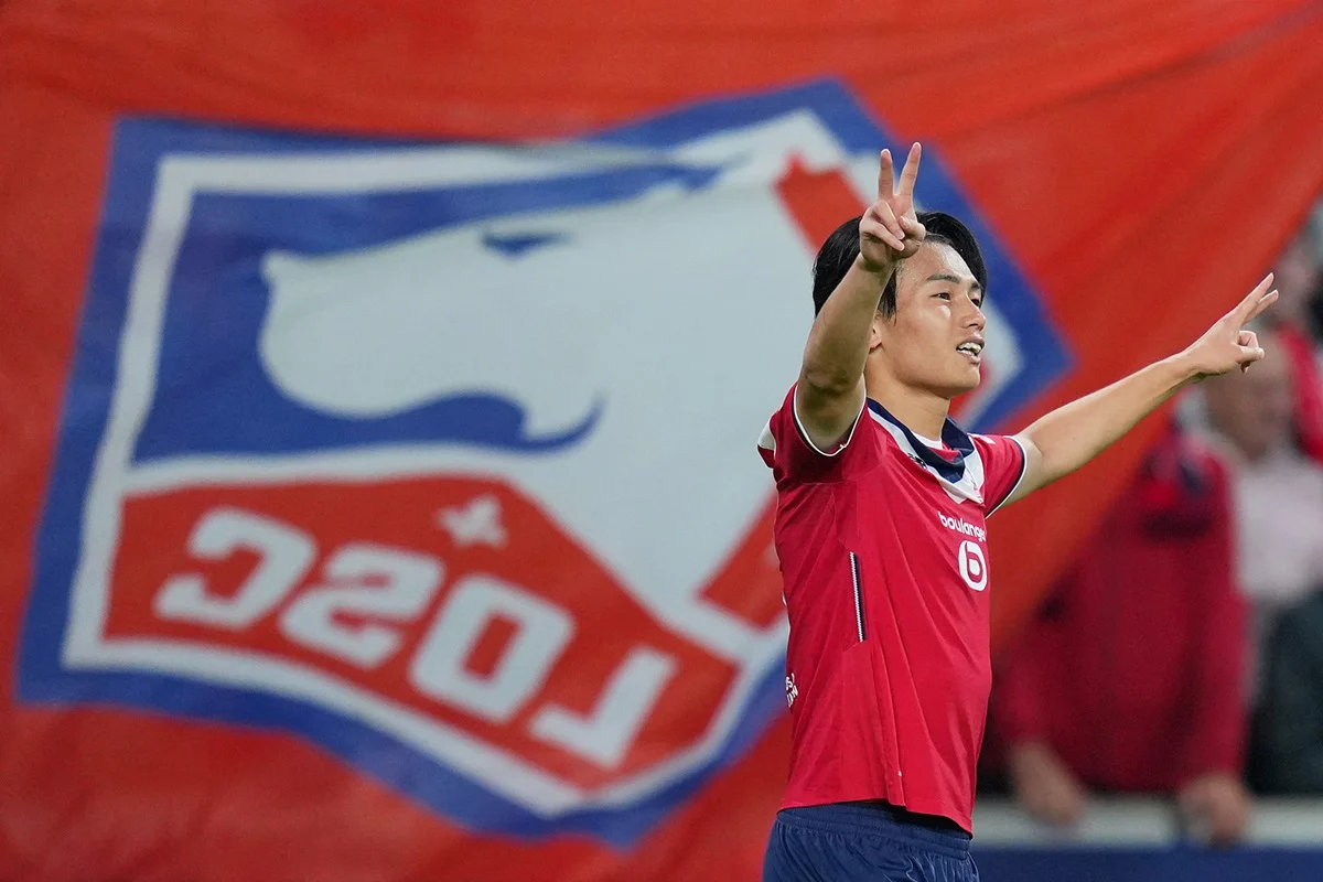 Ayase Ueda siguió encendido con Lille y ahora marcó ante Betis