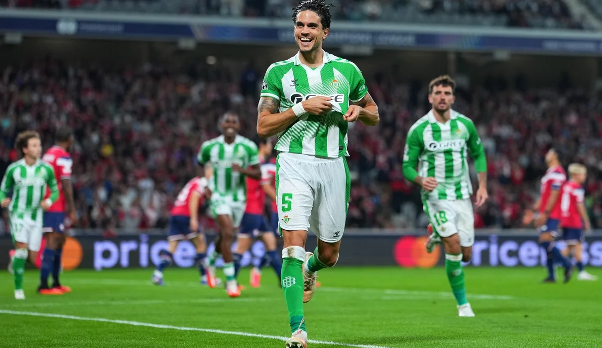 Betis brilló ante Lille y ganó remando de atrás en Champions League