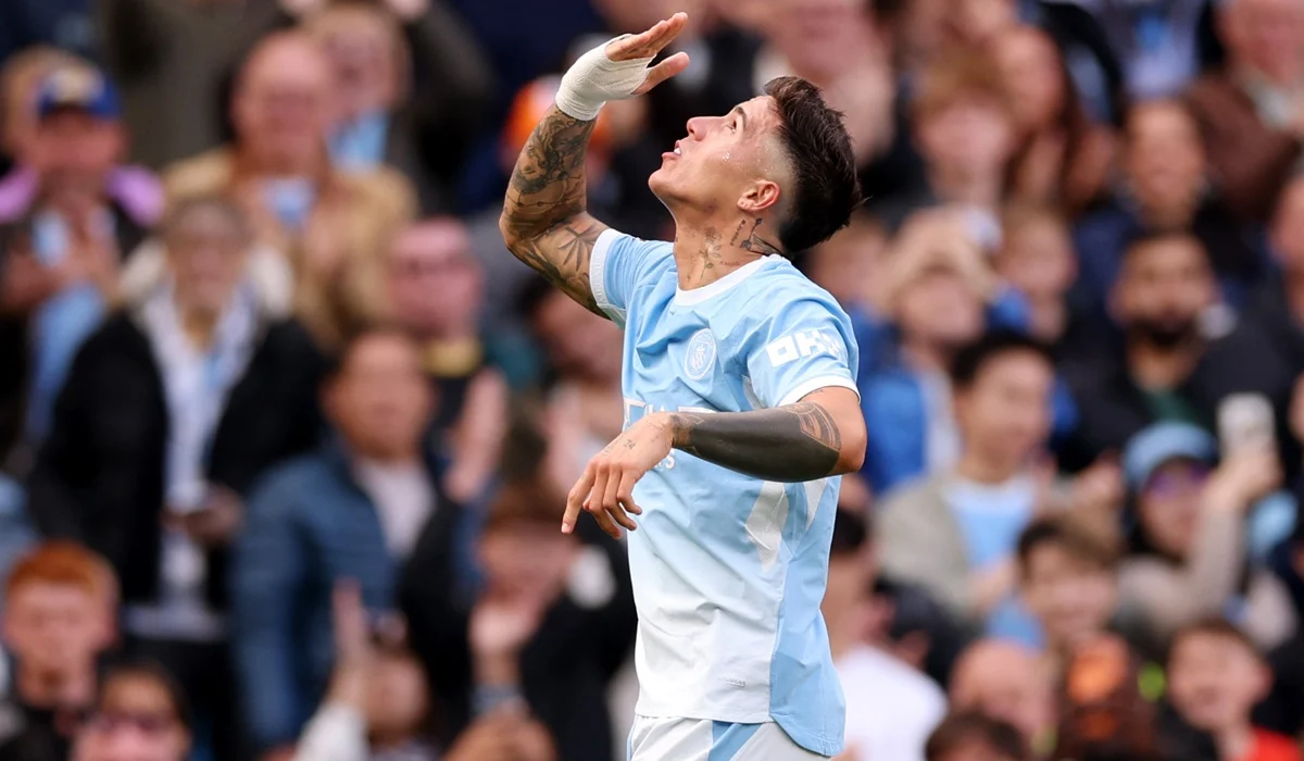 Enzo Fernández marcó su primer gol con Manchester City