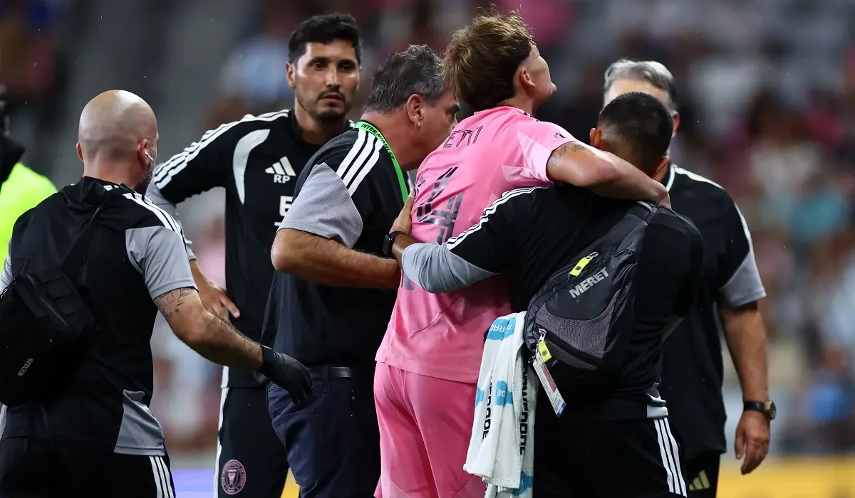 Mala suerte para Mateo Silvetti: duró solo 6 minutos en Inter Miami y se lesionó otra vez el hombro