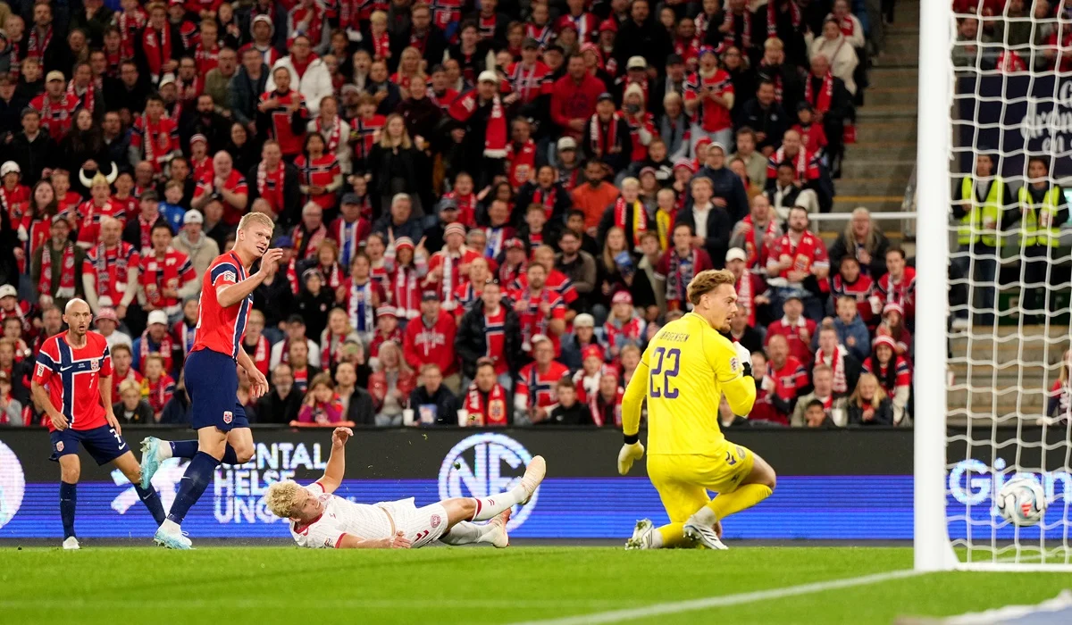 Erling Haaland necesitó 18 minutos para marcar un gol en Noruega – Dinamarca