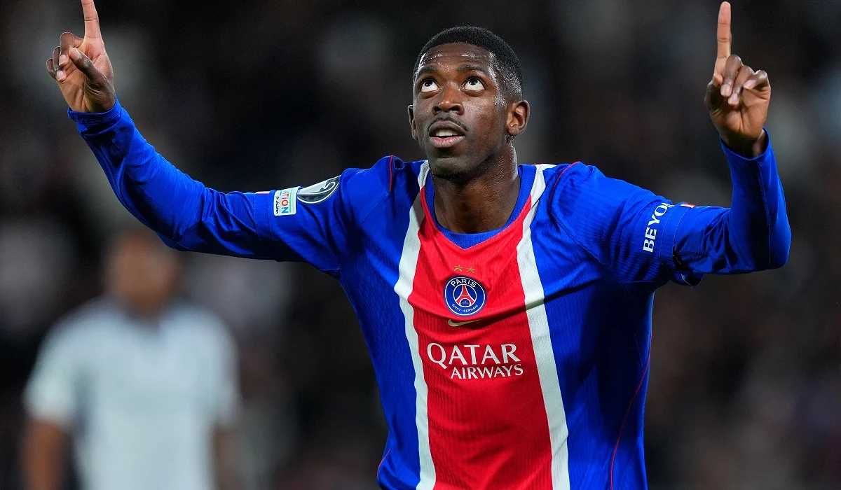 Ousmane Dembélé se estrenó en redes de la temporada con doblete por Champions League