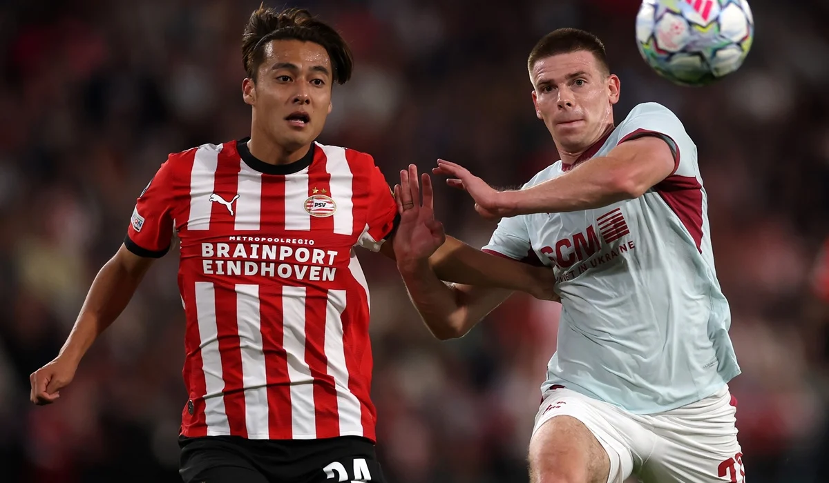 Sergiño Dest evitó la caída de PSV en el debut ante Shakhtar por Champions League