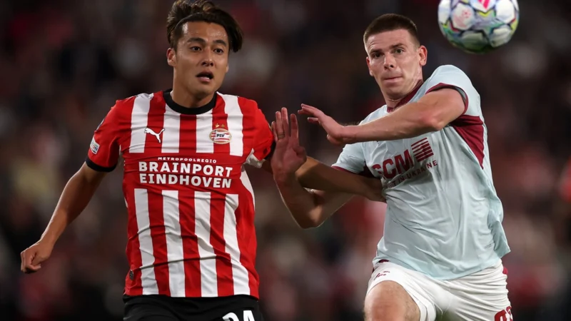 Sergiño Dest evitó la caída de PSV en el debut ante Shakhtar por Champions League