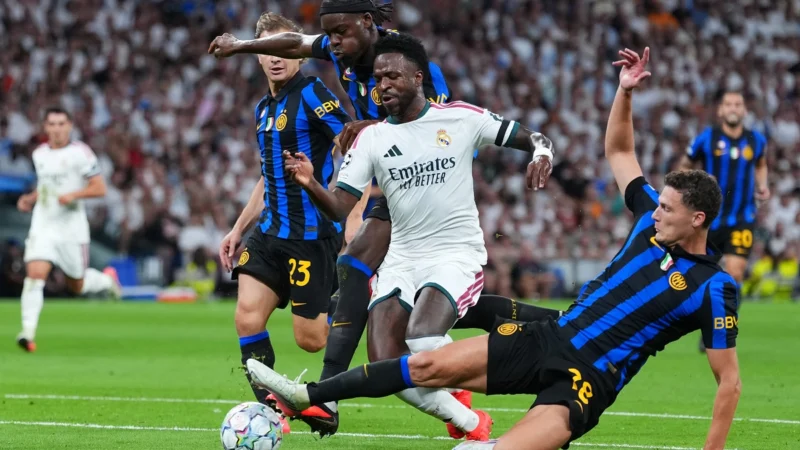Vinicius recibió pitidos por parte del Bernabéu en el Real Madrid vs Inter