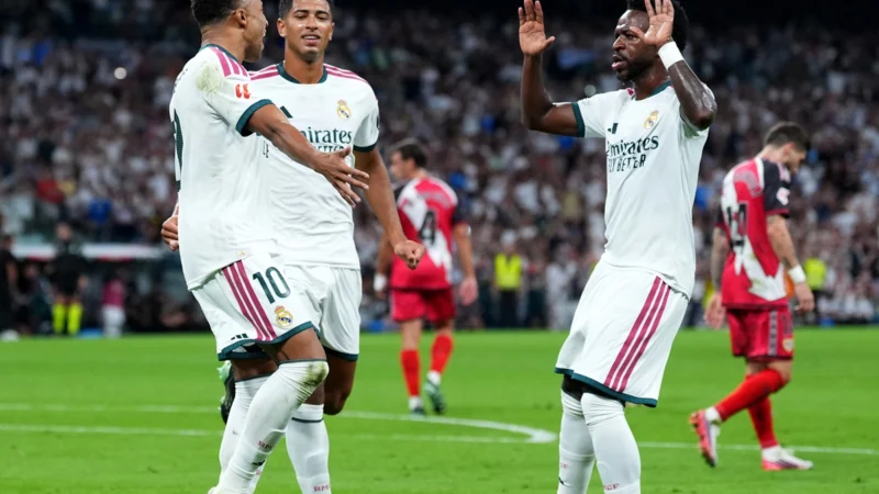 Real Madrid goleó cuando realmente quiso a Rayo Vallecano