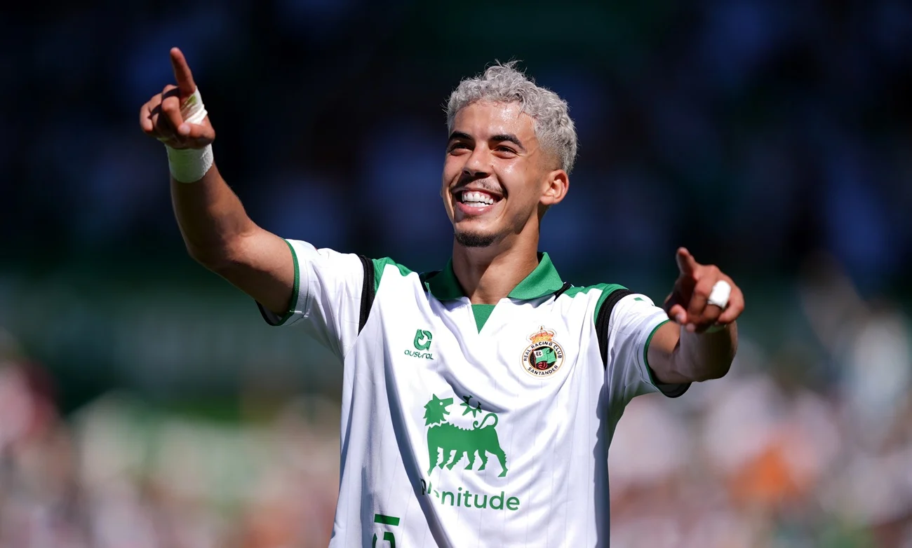 Yassir Zabiri marcó doblete para Racing de Santander y lleva cinco goles en dos partidos en El Sardinero