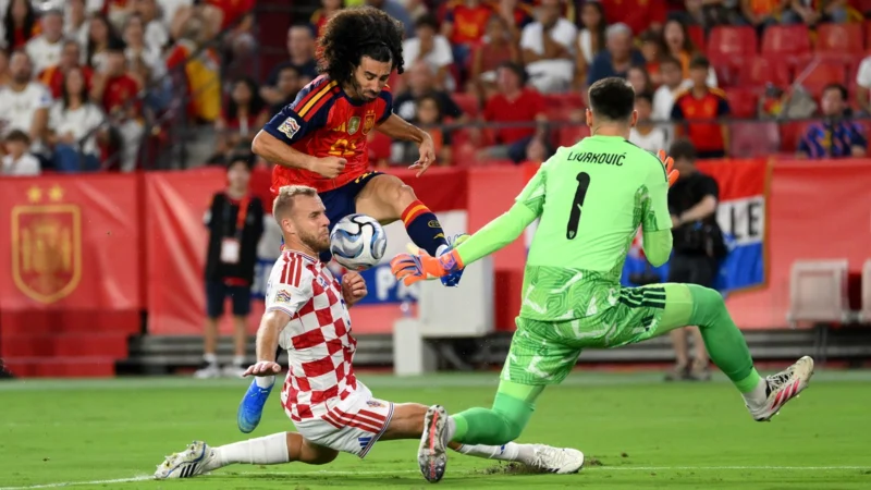 Dion Beljo sacudió a España y consiguió el empate de Croacia