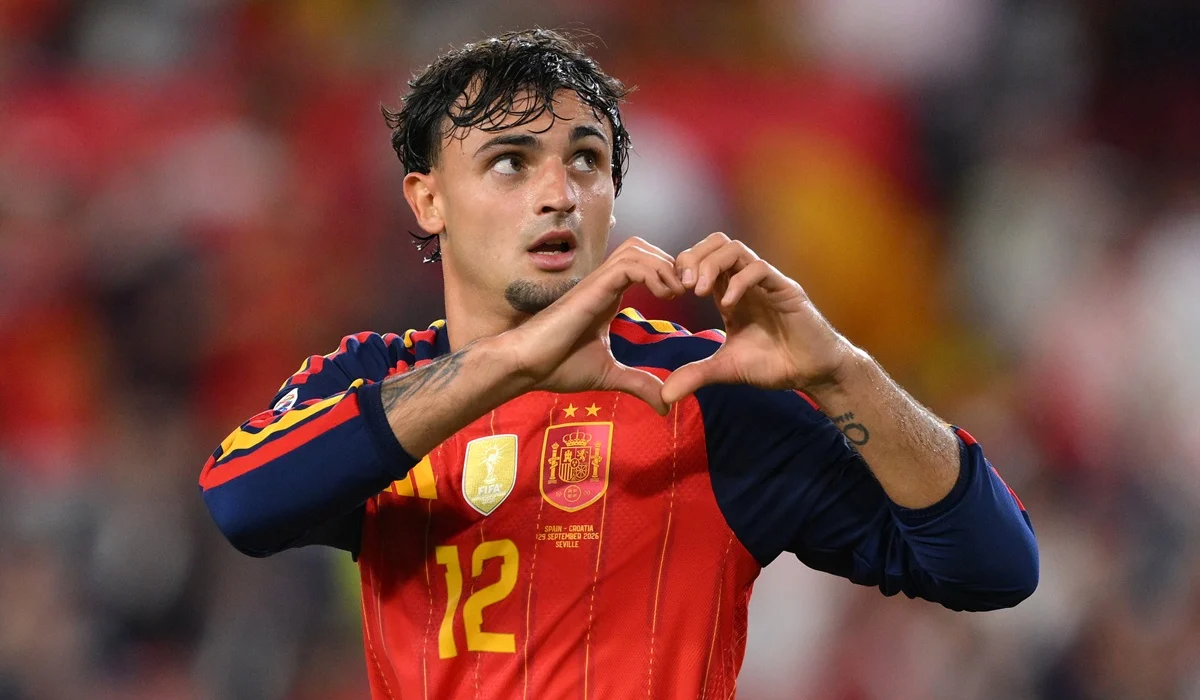 Marc Pubill marcó su primer gol con la camiseta de España
