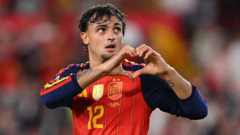 Marc Pubill marcó su primer gol con la camiseta de España
