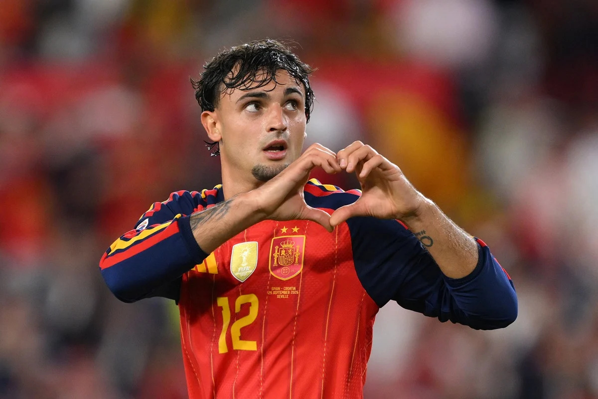 Marc Pubill marcó su primer gol con la camiseta de España